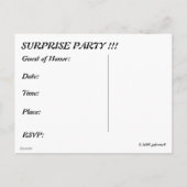 40歳の誕生日お祝いはがき インビテーションポストカード (裏面)