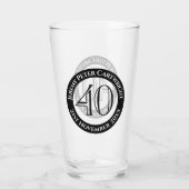 40歳の誕生日お祝いグラス タンブラーグラス (裏面)