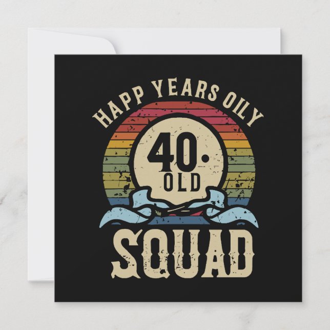 40歳の誕生日お祝いパーティー ヴィンテージ (正面)