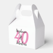 40歳の誕生日お祝い フェイバーボックス (裏面サイド)