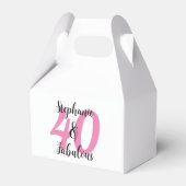 40歳の誕生日お祝い フェイバーボックス (正面サイド)