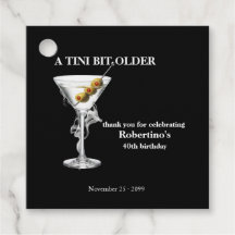 40歳の誕生日お祝いTシャツ Martini