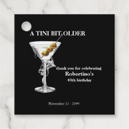 40歳の誕生日お祝いTシャツ Martini フェイバータグ