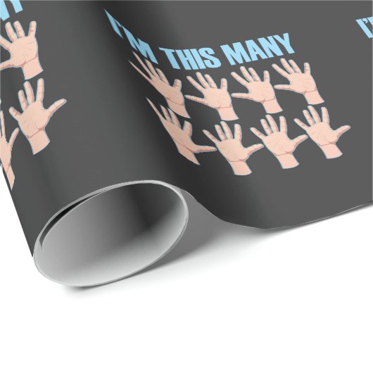 40歳の誕生日この多くの40指40歳 ラッピングペーパー (ロールコーナー)