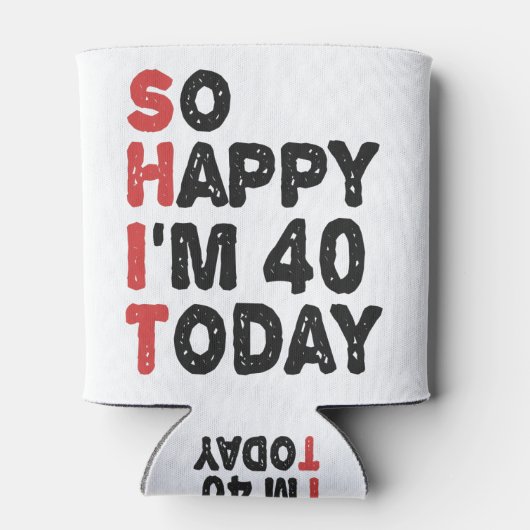 40歳の誕生日だから嬉しい今日のギフト40歳おもしろい 缶クーラー (裏面)