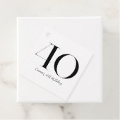 40歳の誕生日と白黒 フェイバータグ (インサイチュ)