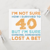 40歳の誕生日の伝説 カード (正面/裏面インサイチュ)