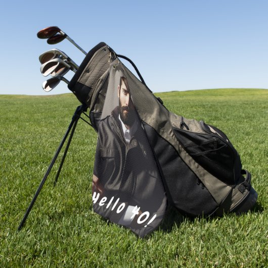 40歳の誕生日の写真こんにちは40男 ゴルフタオル (グリーン)