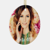 40歳の誕生日の写真こんにちは40 セラミックオーナメント (右)