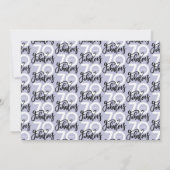 40歳の誕生日の写真40と素晴らしいモダンカラフル (裏面)