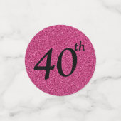 40歳の誕生日の写真 コンフェッティ (スモール正面)