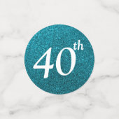 40歳の誕生日の写真 コンフェッティ (スモール正面)