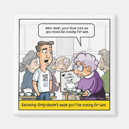 40歳の誕生日の冷蔵庫用磁石 マグネット