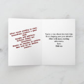 40歳の誕生日の名前と日付のヴィンテージレトロGag カード (内部)