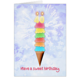 40歳の誕生日の巨大アイスクリーム