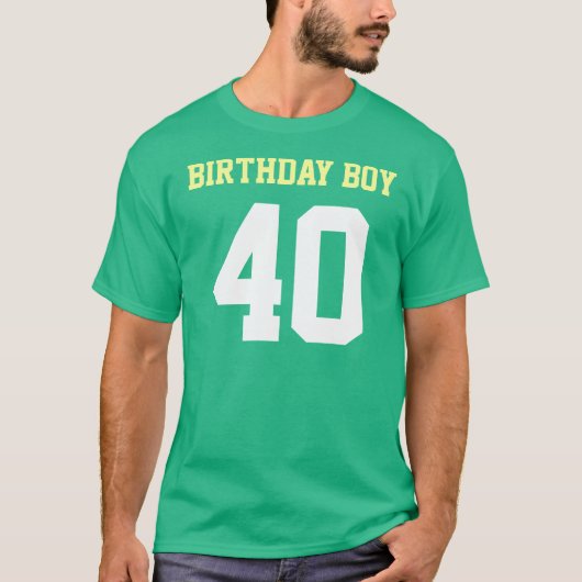 40歳の誕生日の男の子 Tシャツ (正面)
