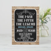 40歳の誕生日の男の神話の伝説40 YRS 招待状 (スタンド正面)