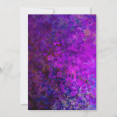 40歳の誕生日の紫と黒のサプライズパーティー 招待状 (裏面)