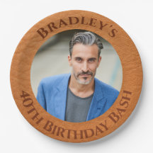 40歳の誕生日の茶色の革