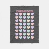 40歳の誕生日の贈り物- 40歳の贈り物 フリースブランケット (正面)