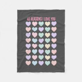 40歳の誕生日の贈り物- 40歳の贈り物 フリースブランケット