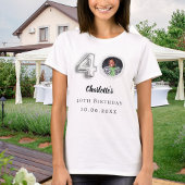 40歳の誕生日の銀写真 Tシャツ