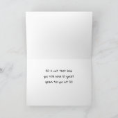 **40歳の誕生日をお迎えします** カード (内部)