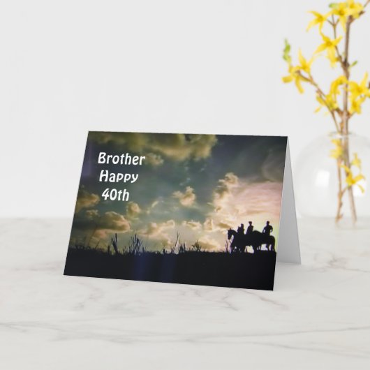 **40歳の誕生日をお迎えします** カード