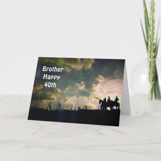 **40歳の誕生日をお迎えします** カード (正面)