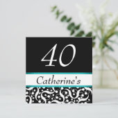 40歳の誕生日をエレガントに　どんな年齢も美しくお祝いしよう 招待状 (スタンド正面)