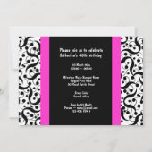 40歳の誕生日をエレガントに どんな年齢も美しくお祝いしよう 招待状 (裏面)