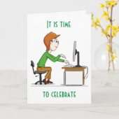 「40歳の誕生日を祝うアドバイスとおもしろい」カード カード (黄色い花)