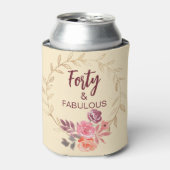 40歳の誕生日を祝う名入れクーラー 缶クーラー (缶正面)