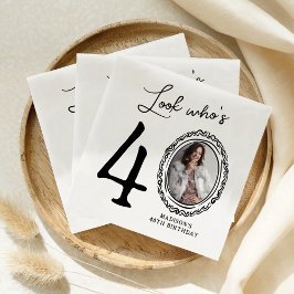 40歳の誕生日を見る スタンダードカクテルナプキン