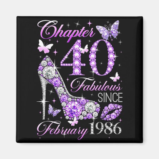 40歳の誕生日を迎えた女王 第40章 1986年生まれの華麗なる人生 マグネット (正面)