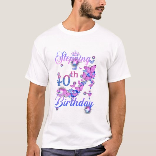 40歳の誕生日を迎えて Tシャツ (正面)