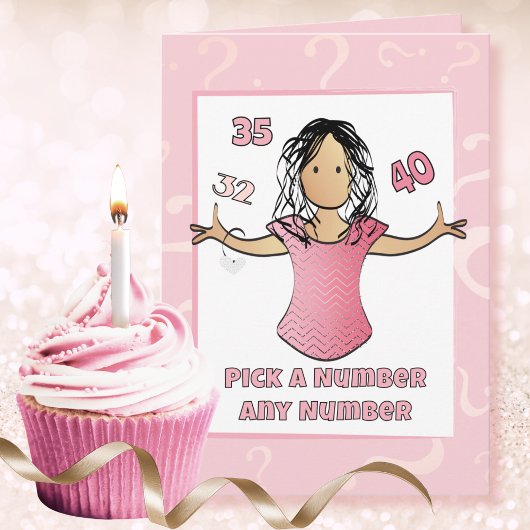 40歳の誕生日を迎える女性向けの皮肉なキャラクターグッズ カード