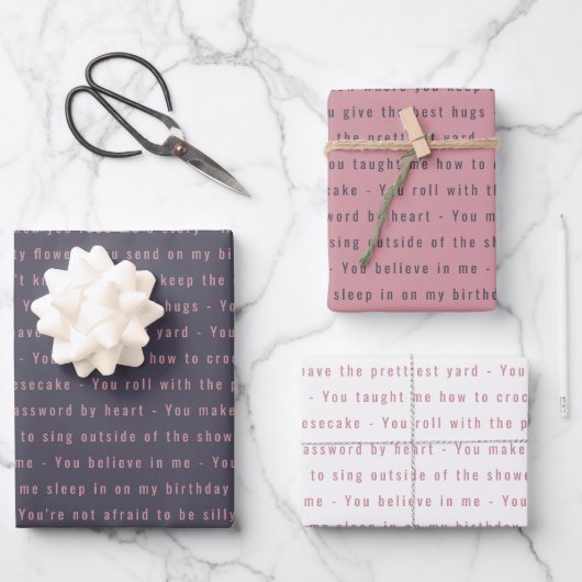 40歳の誕生日を迎える私たち ラッピングペーパーシート (正面)