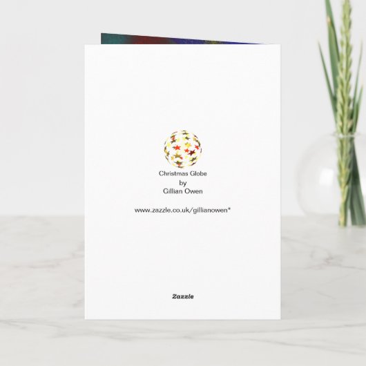 40歳の誕生日を迎える金ゴールドと赤い星 シーズンカード (裏面)