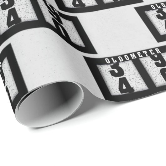 40歳の誕生日を迎える黒い走行距離 ラッピングペーパー (ロールコーナー)