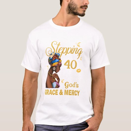 40歳の誕生日を迎える Tシャツ (正面)