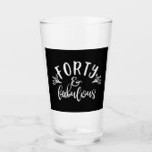 40歳の誕生日アイディア40歳と素晴らしい タンブラーグラス (正面)