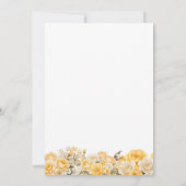 40歳の誕生日イエローフローラパーティー 招待状 (裏面)