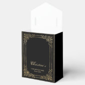 40歳の誕生日エレガント黒金ゴールド枠 フェイバーボックス (オープン)