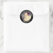 40歳の誕生日カスタム写真シール ラウンドシール (バッグ)