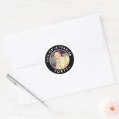 40歳の誕生日カスタム写真シール ラウンドシール (封筒)