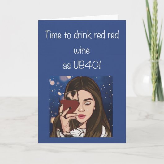 40歳の誕生日カード カード (正面)