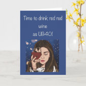 40歳の誕生日カード カード (黄色い花)