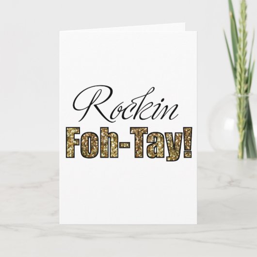 40歳の誕生日カード or サンキューカード ロックンロールフォーティ! サンキューカード (正面)