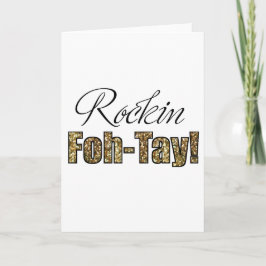 40歳の誕生日カード or サンキューカード　ロックンロールフォーティ！ サンキューカード